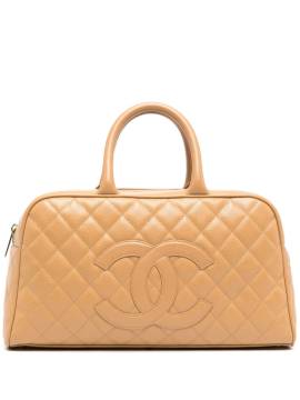 CHANEL Pre-Owned 2003 Mini Bowlingtasche mit CC - Gelb von CHANEL Pre-Owned