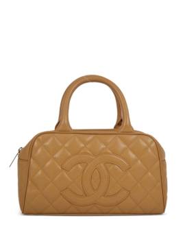 CHANEL Pre-Owned 2003 Mini Bowlingtasche mit CC - Nude von CHANEL Pre-Owned