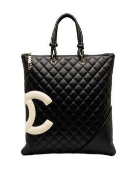 CHANEL Pre-Owned 2004-2005 Cambon Ligne Flat tote bag - Schwarz von CHANEL Pre-Owned