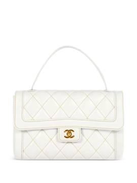 CHANEL Pre-Owned 2005 Classic Flap Handtasche mit Wild Stitch - Weiß von CHANEL Pre-Owned