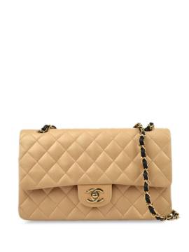 CHANEL Pre-Owned 2005 mittelgroße Schultertasche mit Double Flap - Nude von CHANEL Pre-Owned