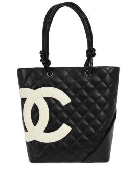 CHANEL Pre-Owned 2006 Cambon Line Handtasche mit CC - Schwarz von CHANEL Pre-Owned