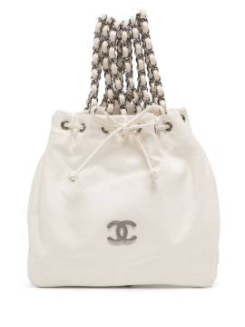 CHANEL Pre-Owned 2007 Mini Tote Bag mit Kette - Weiß von CHANEL Pre-Owned