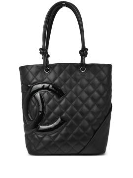 CHANEL Pre-Owned 2008 Cambon Line Handtasche mit CC - Schwarz von CHANEL Pre-Owned