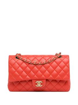 CHANEL Pre-Owned 2009-2010 mittelgroße Classic Double Flap Schultertasche - Rot von CHANEL Pre-Owned