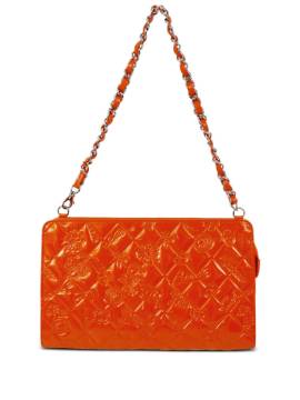 CHANEL Pre-Owned 2009 Icons Schultertasche mit Rautensteppung - Orange von CHANEL Pre-Owned