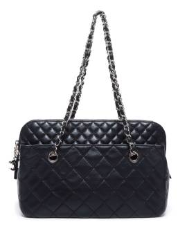 CHANEL Pre-Owned 2010-2011 gesteppte Schultertasche - Schwarz von CHANEL Pre-Owned