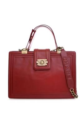 CHANEL Pre-Owned 2011 Glazed Reverso Boy Satchel-Tasche - Rot von CHANEL Pre-Owned