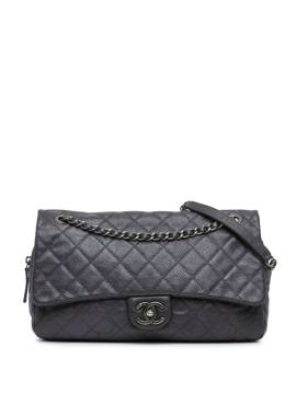 CHANEL Pre-Owned 2011 jumbo Easy Flap Schultertasche mit Steppung - Grau von CHANEL Pre-Owned