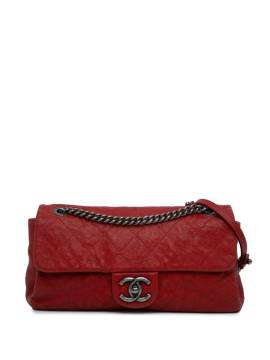 CHANEL Pre-Owned 2011 mittelgroße Easy Flap Schultertasche mit Steppung - Rot von CHANEL Pre-Owned