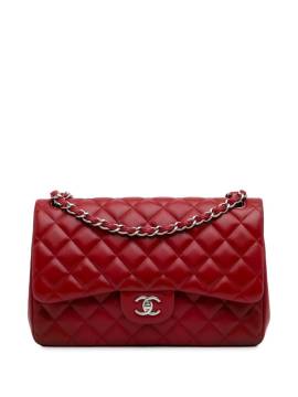 CHANEL Pre-Owned 2012-2013 Jumbo Classic Lambskin Double Flap shoulder bag - Rot von CHANEL Pre-Owned