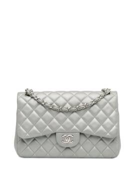 CHANEL Pre-Owned 2012-2013 Klassische Jumbo Schultertasche - Silber von CHANEL Pre-Owned