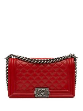 CHANEL Pre-Owned 2012-2013 mittelgroße Boy Flap Umhängetasche - Rot von CHANEL Pre-Owned