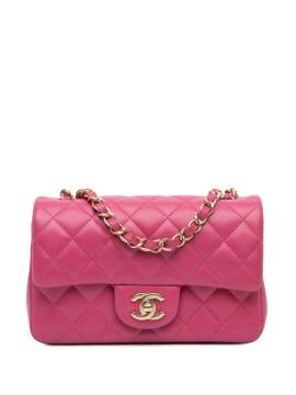 CHANEL Pre-Owned 2012-2013 mini Classic Single Flap Umhängetasche aus Lammleder - Rosa von CHANEL Pre-Owned