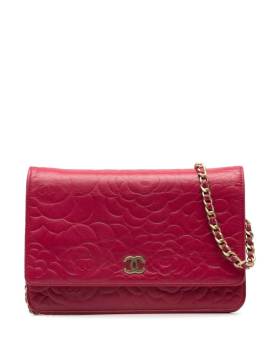 CHANEL Pre-Owned 2008-2009 Camellia Wallet-on-Chain Schultertasche - Rosa von CHANEL Pre-Owned