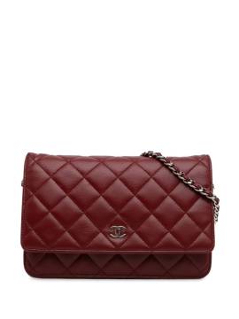 CHANEL Pre-Owned 2012 Classic Lambskin Wallet on Chain crossbody bag - Rot von CHANEL Pre-Owned