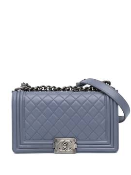 CHANEL Pre-Owned 2012 mittelgroße Boy Flap Umhängetasche - Violett von CHANEL Pre-Owned