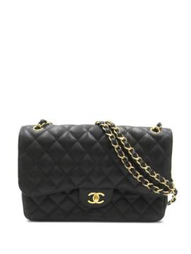 CHANEL Pre-Owned 2013-2014 Double Flap Schultertasche - Schwarz von CHANEL Pre-Owned