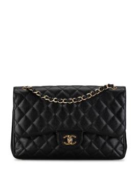 CHANEL Pre-Owned 2013-2014 Jumbo Classic Caviar Double Flap shoulder bag - Schwarz von CHANEL Pre-Owned
