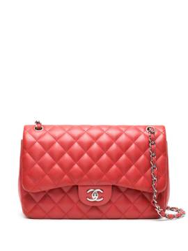 CHANEL Pre-Owned 2013-2014 Jumbo Schultertasche mit Double Flap - Rot von CHANEL Pre-Owned
