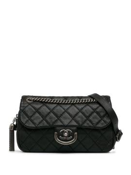 CHANEL Pre-Owned 2013-2014 mittelgroße Paris-Edinburgh Coco Sporran Flap Umhängetasche - Schwarz von CHANEL Pre-Owned