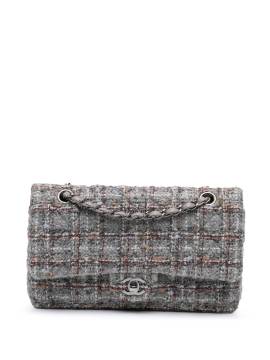 CHANEL Pre-Owned 2013-2014 mittelgroße Classic Tweed Double Flap Schultertasche - Grau von CHANEL Pre-Owned