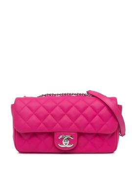 CHANEL Pre-Owned 2014-2015 Medium Quilted Rubber Rain Flap shoulder bag - Rosa von CHANEL Pre-Owned