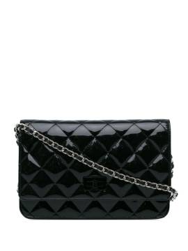 CHANEL Pre-Owned 2014-2015 gestepptes Reissue 2.55 Portemonnaie mit Kettenriemen - Schwarz von CHANEL Pre-Owned