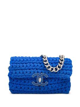 CHANEL Pre-Owned 2014 Classic Flap Crochet Schultertasche - Blau von CHANEL Pre-Owned