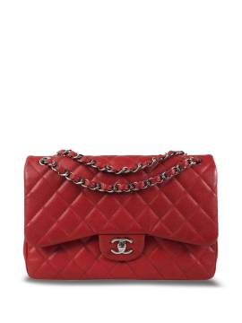 CHANEL Pre-Owned 2014 Jumbo Classic Caviar Double Flap shoulder bag - Rot von CHANEL Pre-Owned