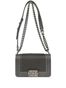 CHANEL Pre-Owned 2014 kleine Chanel Boy Schultertasche - Grau von CHANEL Pre-Owned