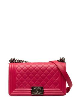 CHANEL Pre-Owned 2014 mittelgroße Boy Flap Umhängetasche - Rosa von CHANEL Pre-Owned