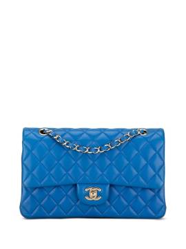 CHANEL Pre-Owned 2015-2016 mittelgroße Classic Double Flap Schultertasche - Blau von CHANEL Pre-Owned