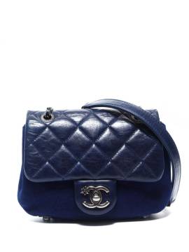 CHANEL Pre-Owned 2015 gesteppte Schultertasche mit CC-Lock - Blau von CHANEL Pre-Owned