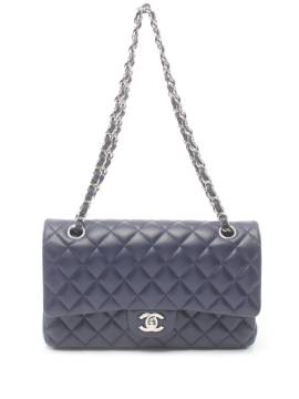 CHANEL Pre-Owned 2016/17 Schultertasche mit Double Flap - Blau von CHANEL Pre-Owned