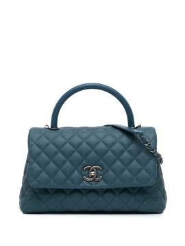 CHANEL Pre-Owned 2016-2017 mittelgroße Coco Satchel-Tasche - Blau von CHANEL Pre-Owned