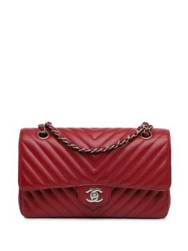 CHANEL Pre-Owned 2016-2017 mittelgroße Classic Double Flap Schultertasche - Rot von CHANEL Pre-Owned