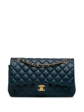 CHANEL Pre-Owned 2016-2017 mittelgroße Classic Double Flap Schultertasche - Blau von CHANEL Pre-Owned