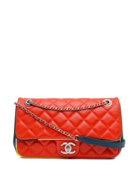 CHANEL Pre-Owned 2016-2017 mittelgroße Paris-Cuba Color Flap Umhängetasche - Rot von CHANEL Pre-Owned