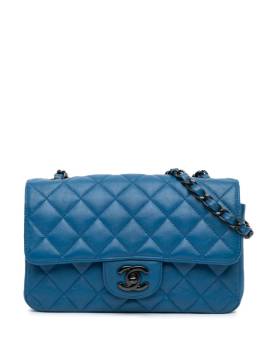 CHANEL Pre-Owned 2016-2017 mini Classic Single Flap Umhängetasche - Blau von CHANEL Pre-Owned