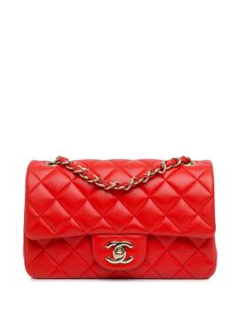 CHANEL Pre-Owned 2016-2017 mini Classic Single Flap Umhängetasche - Orange von CHANEL Pre-Owned