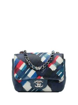 CHANEL Pre-Owned 2016-2017 mini Square Classic Airlines Flap Umhängetasche - Blau von CHANEL Pre-Owned