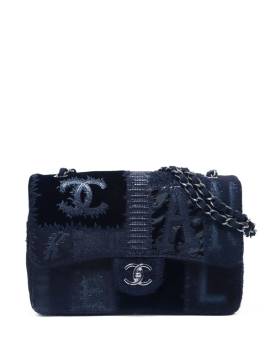 CHANEL Pre-Owned 2017 Classic Flap Schultertasche im Patchwork-Look - Schwarz von CHANEL Pre-Owned