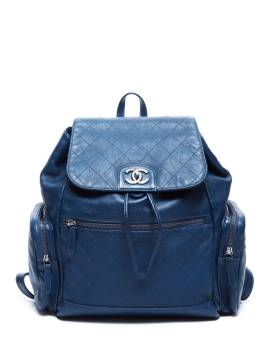 CHANEL Pre-Owned 2017 Gesteppter Rucksack - Blau von CHANEL Pre-Owned