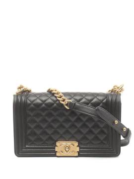 CHANEL Pre-Owned 2018-2019 Boy Chanel Schultertasche - Schwarz von CHANEL Pre-Owned