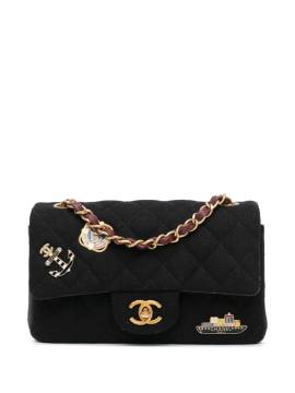 CHANEL Pre-Owned 2018-2019 mini Paris-Hamburg Charms Flap Umhängetasche - Schwarz von CHANEL Pre-Owned