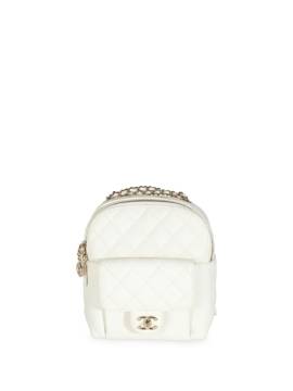 CHANEL Pre-Owned 2018-2019 kleiner Rucksack - Weiß von CHANEL Pre-Owned