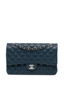 CHANEL Pre-Owned 2018 Medium Classic Lambskin Double Flap shoulder bag - Blau von CHANEL Pre-Owned