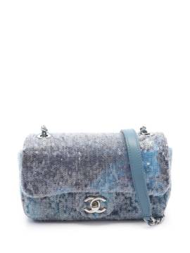 CHANEL Pre-Owned 2018 Schultertasche mit Pailletten - Blau von CHANEL Pre-Owned