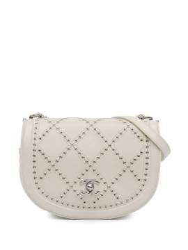 CHANEL Pre-Owned 2018 kleine Coco Round Flap Umhängetasche - Weiß von CHANEL Pre-Owned